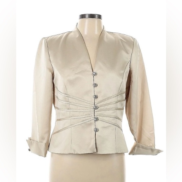 J.R. NITES BY CALIENDO EVENING Formal TOP Blazer women’s size 10 - Picture 2 of 12